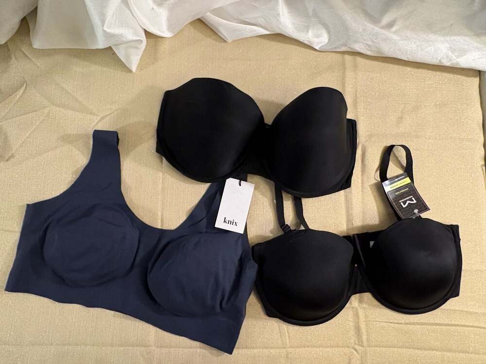 Lot of three bras. Knix , Victoria’s Secret, and maiden form.